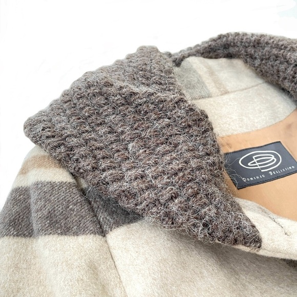 Wool/Angora Coat, Knit Collar, Dominic Bellissimo, Made in Canada, Size 6 - Picture 8 of 13